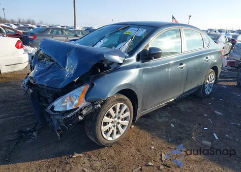 2013 Nissan Sentra Sv z USA, uszkodzony, nr VIN 3N1AB7AP7DL640978